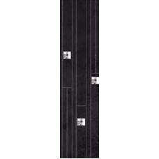 Декор (15x60) 7661561 NERO MURETTO STRASS RETT з колекції Planet