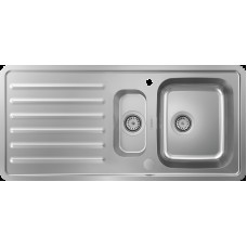 Кухонна мийка S4113-F540 на стільницю 1075х505 з сифоном automatic (43339800) Stainless Steel