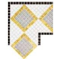 Мозаїка Angolo Giunone Oro Giallo 10 17x17 Fregi з колекції Fregi Мозаїка Angolo Giunone Oro Giallo 10 17x17 Fregi з колекції Fregi