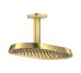 Верхній душ Axor ShowerSphere 370х220 2jet EcoSmart зі стельовим кронштейном, Polished Gold Optic (39758990)