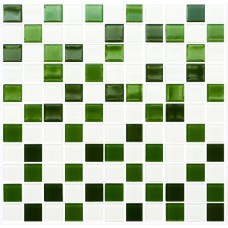 Мозаїка GM 4030 C3 Green D-Green M-White 300x300x4 Котто Кераміка