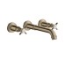 Змішувач Axor Montreux  для умивальника двохвентильний Cross зі стіни 16532820 Brushed Nickel