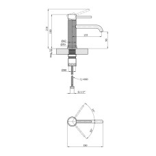Смеситель для раковины KRP Edelstahl Berg-GRP010
