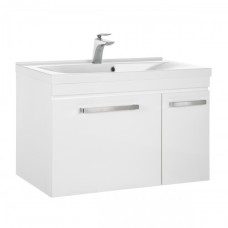Тумба  CATARINA-800 з умивальником Yonna, біла в комплекті з силіконом (26855+32720)