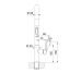 Смеситель Franke Maris Slim J Clear Water 120.0736.604 сталь Витрина