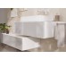 Тумба Xevolos E 1180/550 з 1 шухлядою та стільницею Matt White/Front Metallic White (54325320)