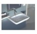501.461.00.7 Selnova Comfort Умивальник 55см для людей з обмеженими фізичними можливостями, з 1 отв.під змішувач та  переливом, білий глянець (1 сорт)