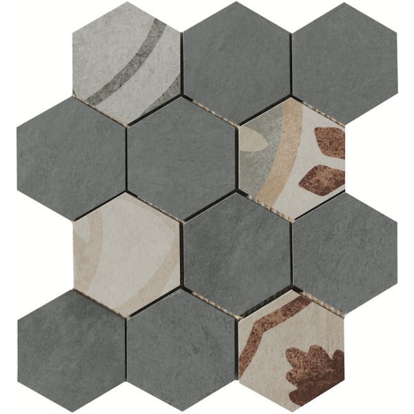Декор (30x30) Shade Notte esagono Carpet 10 nat - Shade з колекції Shade Pastorelli