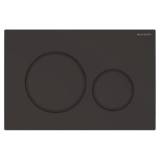 Кнопка змиву SIGMA 20 round,подвійний змив,пластик,легкоочисна поверхня,чорний матовий /чорний (115.882.16.1)