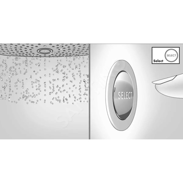 Душова система Croma Select S 280 1jet Showerpipe з термостатом Brushed Black Chrome (26890340)