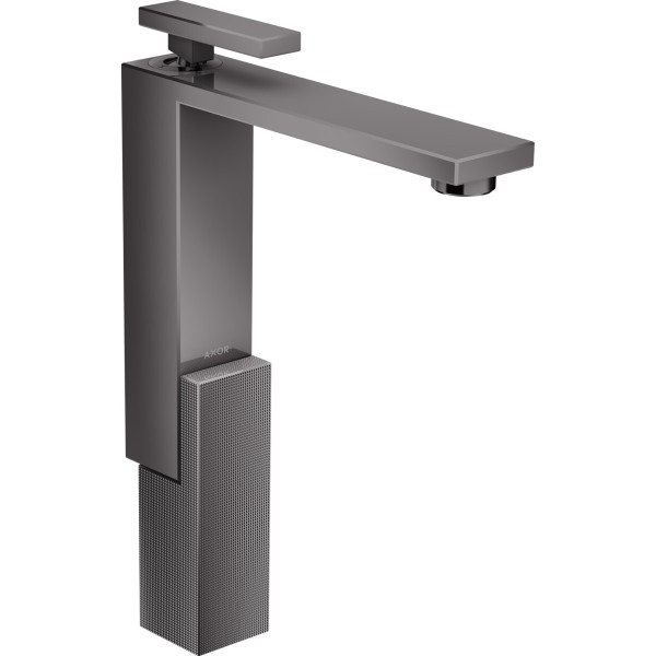 Змішувач Axor Edge 280 для умивальника Diamond Cut, Polished Black Chrome 46031330