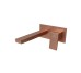 SQUARE, Зовнішня частина змішувача прихованого монтажу для умивальника, brushed copper (100281849)