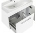 Тумба CATARINA-1200 з умивальником Yonna,біла в комплекті з силіконом (27097+32714)