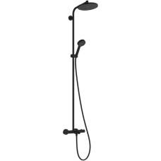28871670 HG Activera S Душова система Showerpipe 240 1jet EcoSmart з термостатом на ванну Ecostat Fine, чорний матовий (1 сорт) 28871670 HG Activera S Душова система Showerpipe 240 1jet EcoSmart з термостатом на ванну Ecostat Fine, чорний матовий (1 сорт)