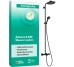 28871670 HG Activera S Душова система Showerpipe 240 1jet EcoSmart з термостатом на ванну Ecostat Fine, чорний матовий (1 сорт)