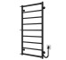 Рушникосушарка електрична Ladder П9 500х1000 Deffi нержавіюча сталь (Чорний, JD03, Праве підключення) 