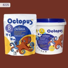 Двокомпонентна епоксидна затирка фуга для плитки і мозаїки ТМ "OCTOPUS", колір теракотовий 1,25 кг.