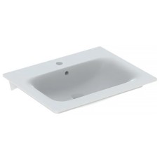 500.994.00.1 Вбудовуваний умивальник Geberit Selnova Square 60см, Отвір для змішувача в центрі, Перелив видимий (1 сорт) Selnova Square