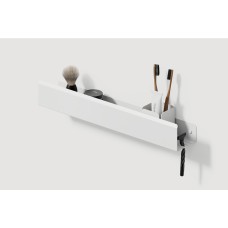 Полка "LOFT" 500 крючок R, RAL9016 white mat