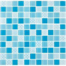 Мозаика GM 4051C3 Blue d/Blue m/Structure 300 х 300 х 4 ( 25 х 25 ) Керамика Лео УКРАИНА
