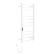 i-HEAT рушникосушарка електро, 120W, 500 * 900мм, AISI 304, 11п. (4-4-3) коло, стійки квадрат, таймер, терморегулятор, білий глянець, лівий i-HEAT рушникосушарка електро, 120W, 500 * 900мм, AISI 304, 11п. (4-4-3) коло, стійки квадрат, таймер, терморегулятор, білий глянець, лівий