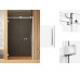 Душові двері SOFTI X 120x200 L скло mastersoft ACTIVE SHIELD 8мм