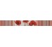 Бордюр 10x90 Cenefa 9505 Rojo-Gris-Blanco Marseille-9505 з колекції 9505 Porcelanite Dos