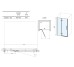Душові двері COSD2-120 Cool! Хром Transparent X0VVGC300Z1