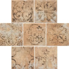 Декор (15x15) Cottage Beige Mix Dec . - Cottage з колекції Cottage Cottage Керамічна плитка Cevica