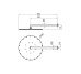 TONO Душовий комплект, верхній душ 40 см + кронштейн 45 см, copper (100190657)