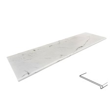 MARBLE CARRARA BLANCO Peldano redondo 970180 сходинка заокруглена з капіносом 119.7x33x1.4 PZ724 (керамограніт) MARBLE CARRARA BLANCO Peldano redondo 970180 сходинка заокруглена з капіносом 119.7x33x1.4 PZ724 (керамограніт)