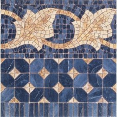 Декор Cenefa Midas Azul 43.5x43.5 Iliada з колекції Iliada
