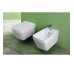 BB19/F87(F85)  (WHITE) Біде BB 19 підвісне, біле+Комплект кріплень F87(F85) до BB18/BB19 SIMAS ІТАЛІЯ Simas