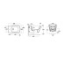 BB19/F87(F85)  (WHITE) Біде BB 19 підвісне, біле+Комплект кріплень F87(F85) до BB18/BB19 SIMAS ІТАЛІЯ Simas