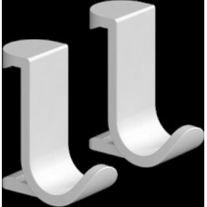 WallStoris Крючок для полотенец широкий (2 штуки) 3.9 x 3.2 x 1.8 см Matt White (27914700)