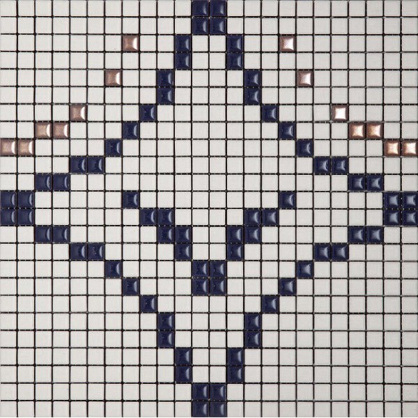 Мозаїка 1.2x1.2 Metrica Cerchi Set 01 Div 20 Mtl 13 Chip - Metrica - CERC003 з колекції Metrica Appiani