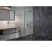 Кабина квадратная PIXA 90x90x195 правая: стекло прозрачное, профиль хром