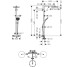 Душевая система Raindance S 240 Showerpipe PowderRain 1jetP с термостатом Matt White (27633700)