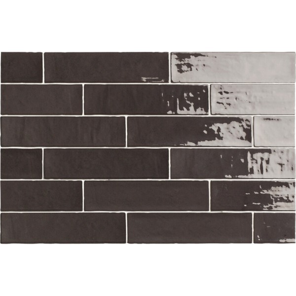 Плитка 6,2x25 Zellige Black Gloss-Zellige з колекції Zellige Natucer