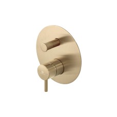Зовнішня частина змішувача прихованого монтажу RONDO ванна/душ, brushed brass (100367913) Зовнішня частина змішувача прихованого монтажу RONDO ванна/душ, brushed brass (100367913)