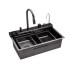 Кухонна мийка Kroner KRP Schwarze - SET7545F3HM PVD (3.0/0.8 мм) Kroner
