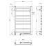 Електрична рушникосушарка Авангард X 480*800L Sensor WF чорн ( А0061456 ) Navin
