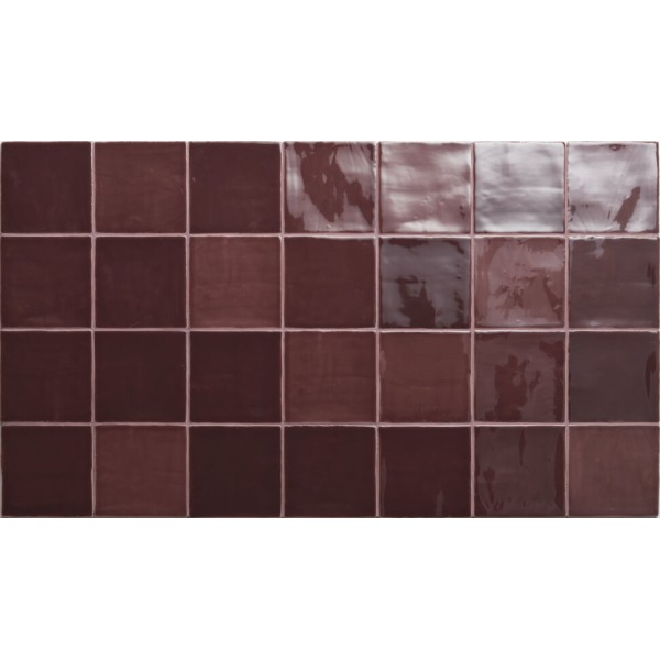 Плитка 13x13 Burgundy-New Zellige-J1306 з колекції New Zellige Aleluia