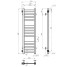 Полотенцесушитель водяной Magnus П12 200х800 Deffi нержавеющая сталь (Черное, Боковое левое подключение)