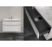SUBWAY 3.0 Тумба під умивальник 97,3x57,6x46,2 cм Brilliant White, ручки glossy aluminium (C57000VE)