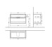 SUBWAY 3.0 Тумба під умивальник 97,3x57,6x46,2 cм Brilliant White, ручки glossy aluminium (C57000VE)