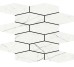 Мозаїка 28,1x34,1 Mosaic Hexa Slim Muse White-Muse-DC1007 з колекції Muse Aleluia