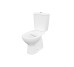 Унитаз-компакт АРТЕСО 683 Clean on 021, вертикальный слив 3/5, нижняя подводка + сид полипропиленовое Soft/Close пластиковые крепления