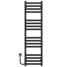 Рушникосушарка електрична Magnus П16 300х1200 нержавіюча сталь (Чорний, JD04, Ліве підключення)