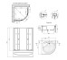 Душова кабіна Agua Cascad - S.T.D.90x90 см Agua